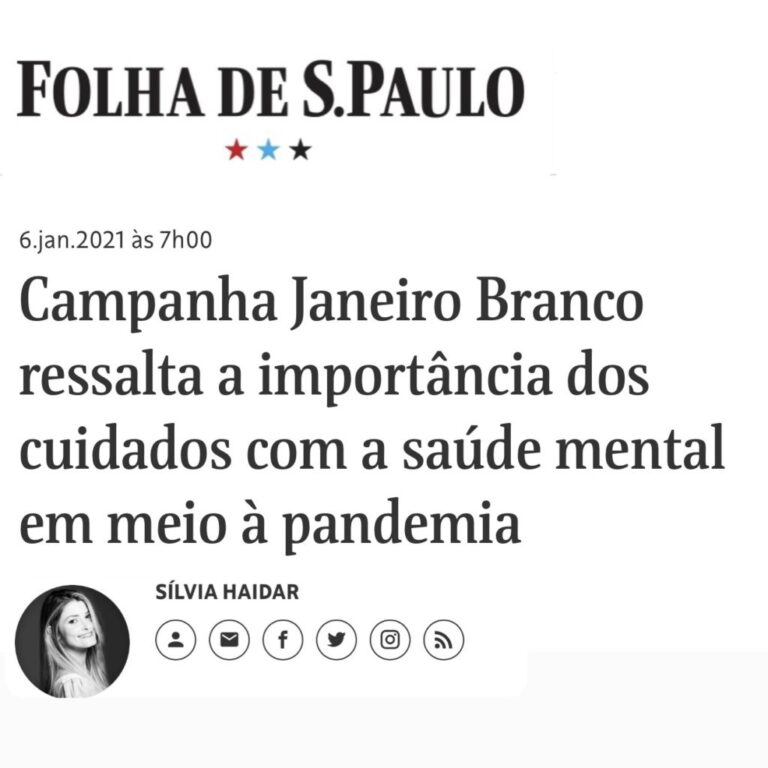 Campanha Janeiro Branco ressalta a importância dos cuidados