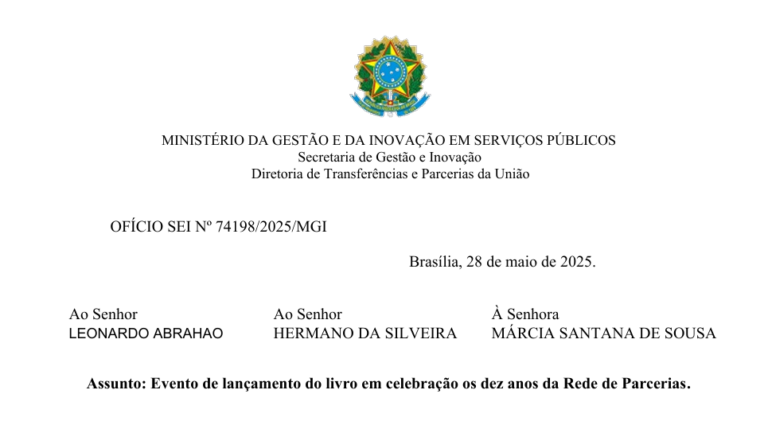 Presidente do Instituto de Desenvolvimento Humano Janeiro Branco é convidado para evento nacional que celebra os 10 anos da Rede de Parcerias